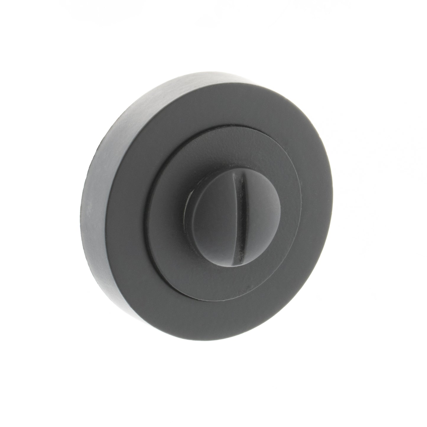 Status WC Turn and Release On Round Rose, Matt Black (87995)