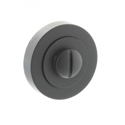 Status WC Turn and Release On Round Rose, Matt Black (87995)