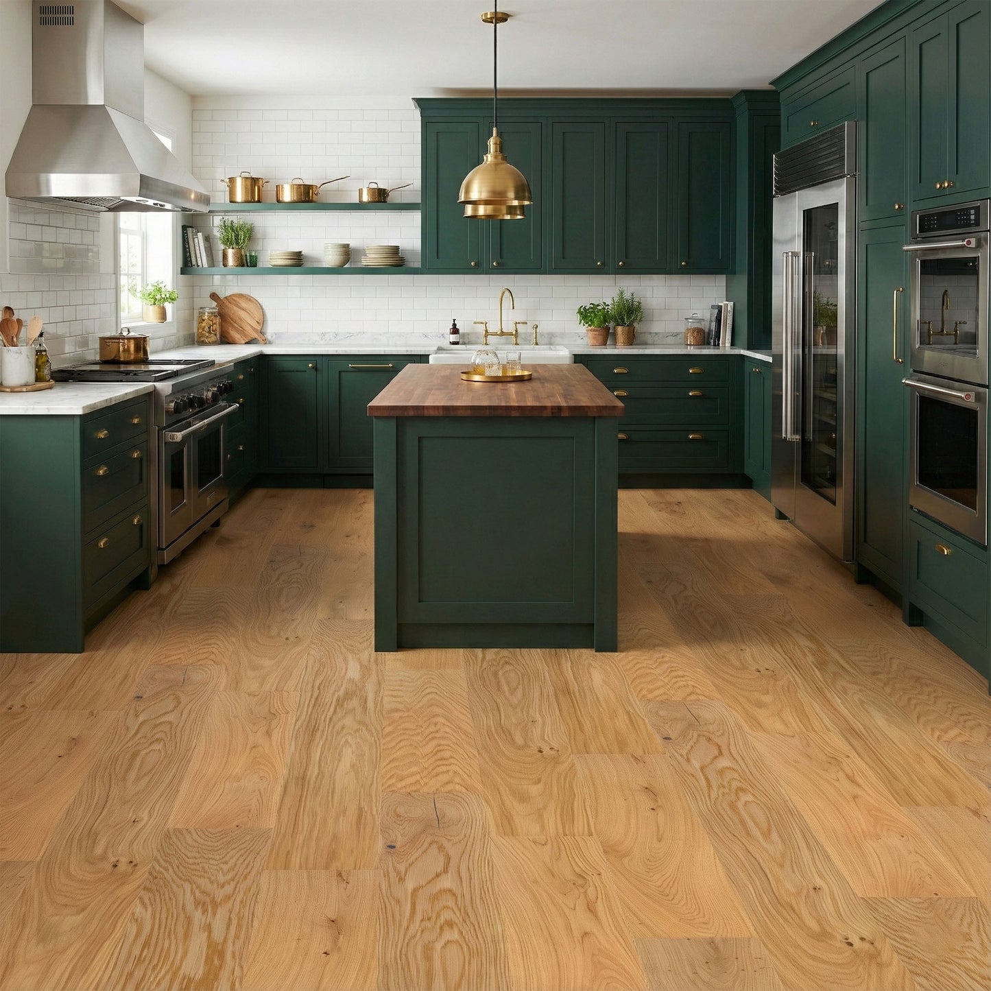 Natural Oak - 18mm Brushed and Oiled Solid Real Wood Flooring