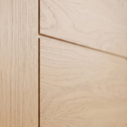 Oak Internal Fully Finished Pedrena 1 Light Clear Glass Door