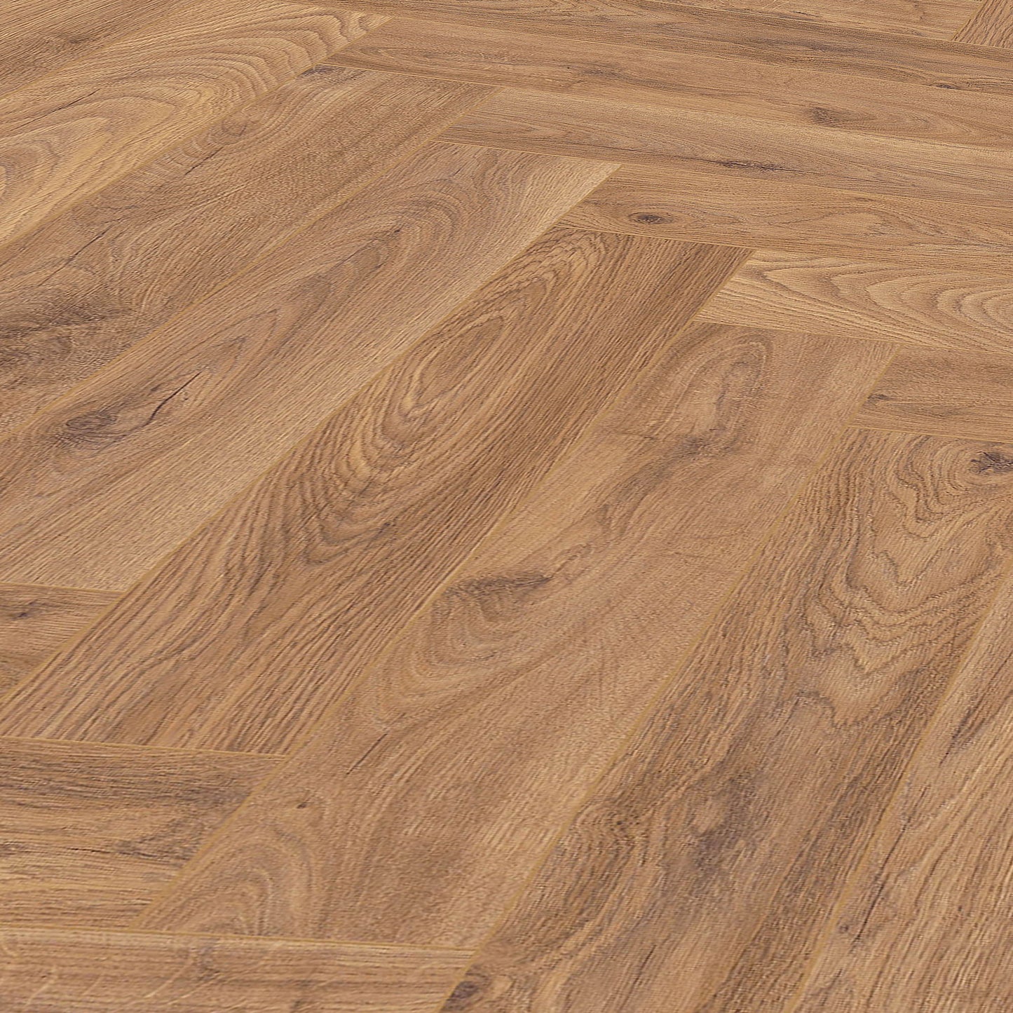 Firebrand Oak - Herringbone 8mm Laminate Sample