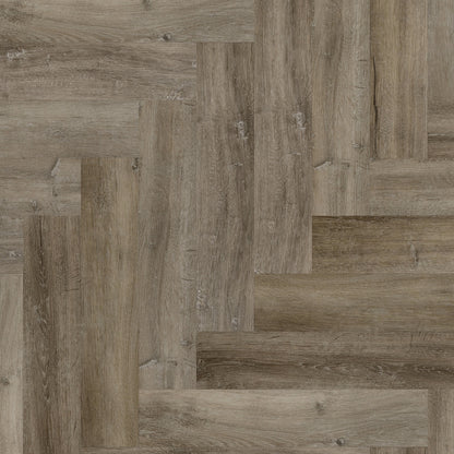 Nelson Oak - Foundation Herringbone SPC 2mm UV Coated Luxury Vinyl Flooring