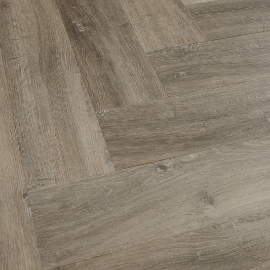 Nelson Oak - Foundation Herringbone SPC 2mm UV Coated Sample (CW-3886-HB)