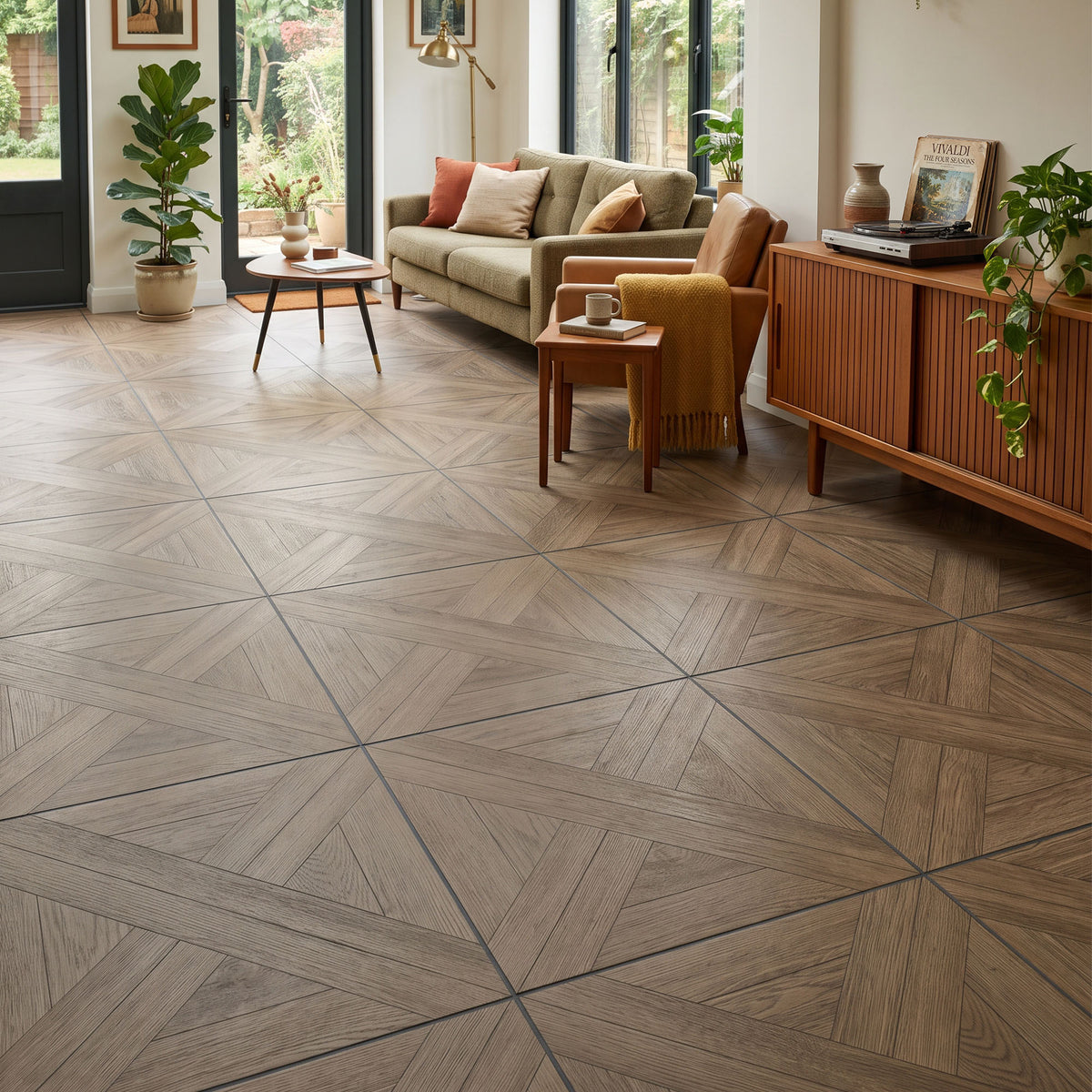 Surrey Oak - Luxe Vision Pre-Grouted 6.5mm Stone Embossed UV Coated Rigid Core LVT Flooring