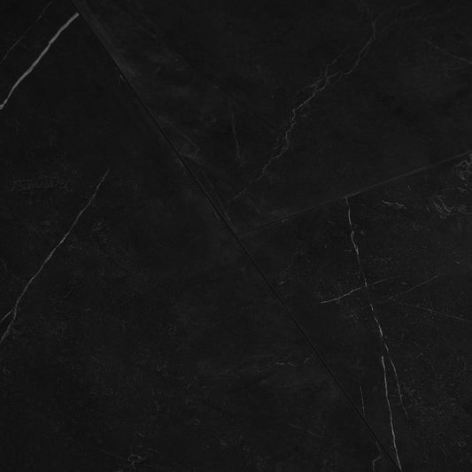 Black Marble - Luxe Vision SPC 4mm UV Resistant Coating Wall Panelling Sample - LT-4011 (SKU-345283)