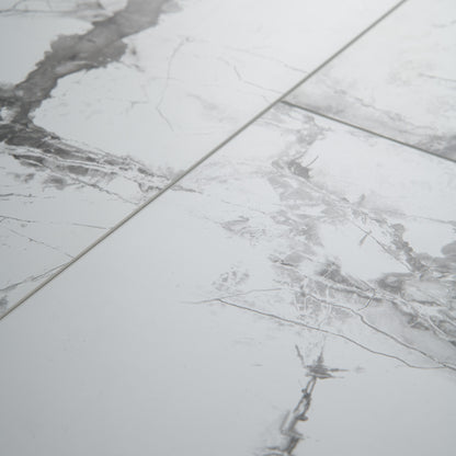 White Marble - Luxe Vision SPC 4mm UV Resistant Coating Wall Panelling (123046)