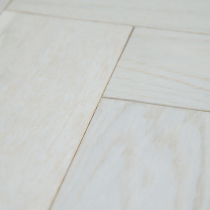 Ivory Oak - Herringbone 14mm UV Lacquered Engineered Real Wood Flooring