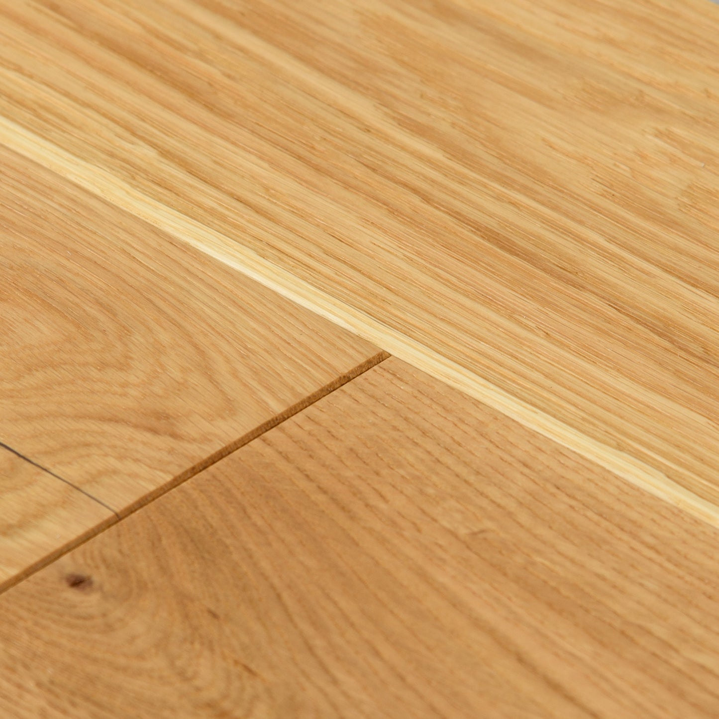Natural Oak - Herringbone 14mm UV Lacquered Engineered Real Wood Flooring