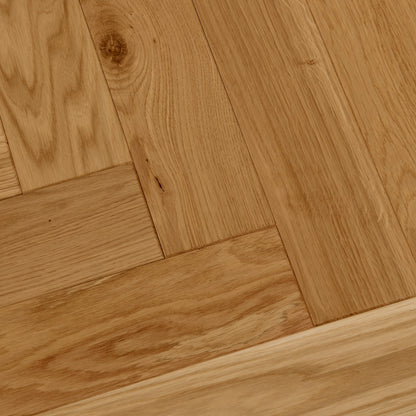 Natural Oak - 18mm Brushed and Oiled Solid Real Wood Flooring