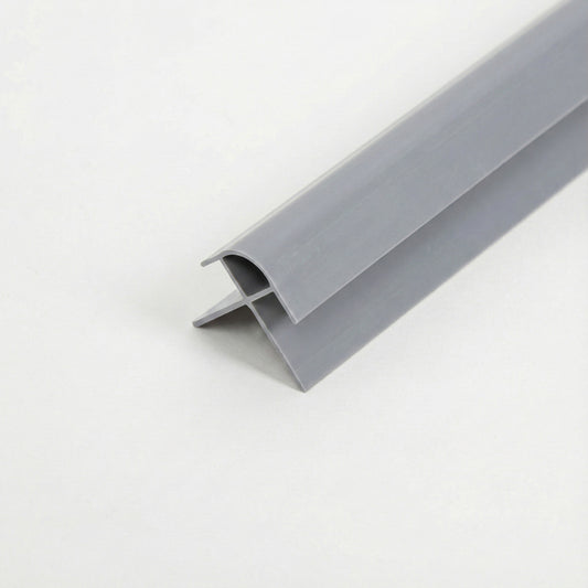 PVC Shower Panel External Corner Trim - Grey (SPT-EXTCOR-GR)
