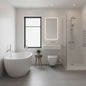 PVC Gloss Shower Wall Panel - London White Brick (SP11)