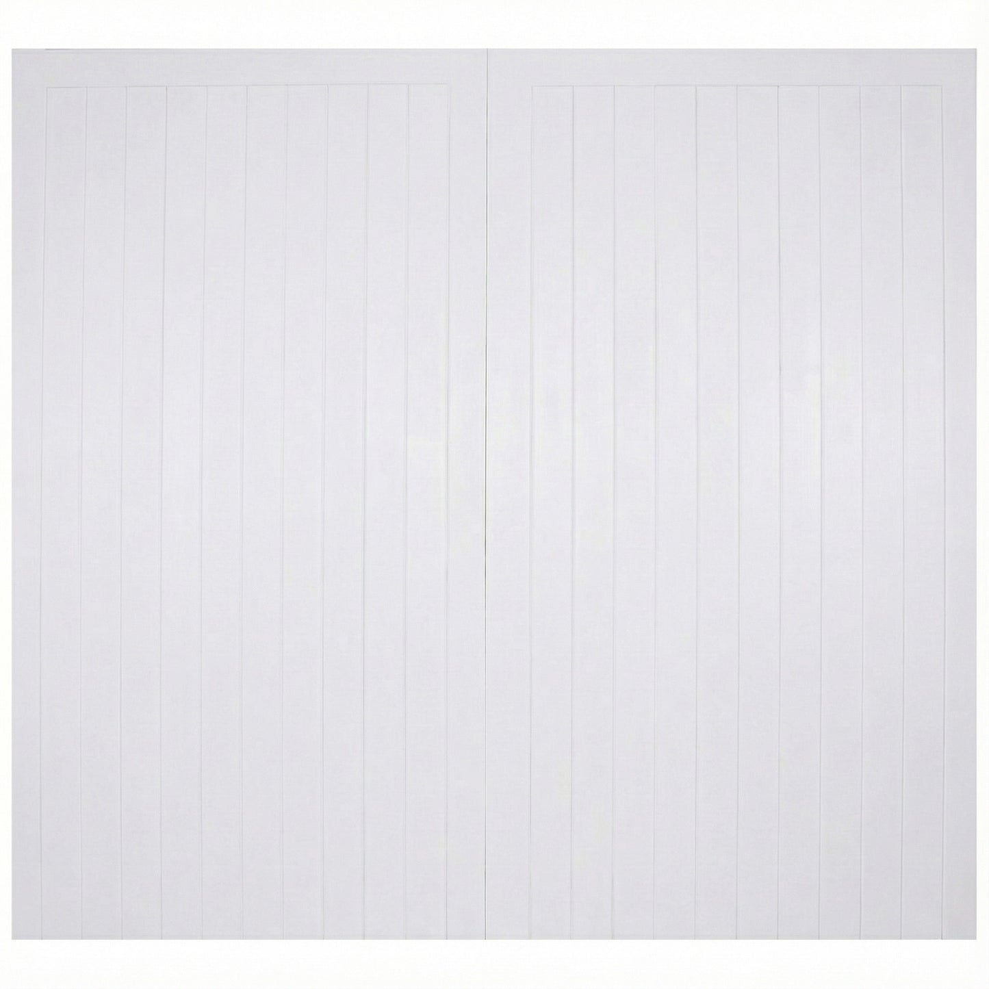 White Primed External Framed, Ledged & Braced Garage Door
