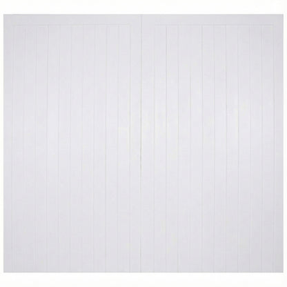 White Primed External Framed, Ledged & Braced Garage Door