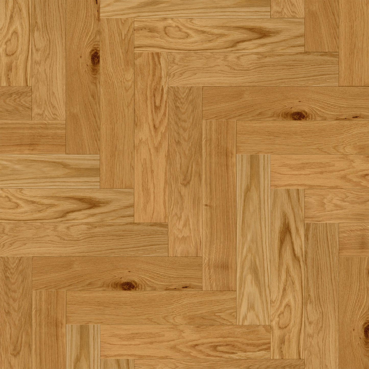 Natural Oak - Herringbone 14mm Brushed and Oiled Engineered Real Wood Flooring