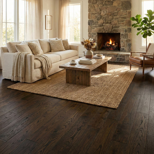 Dark Oak - 18mm UV Lacquered Solid Real Wood Flooring