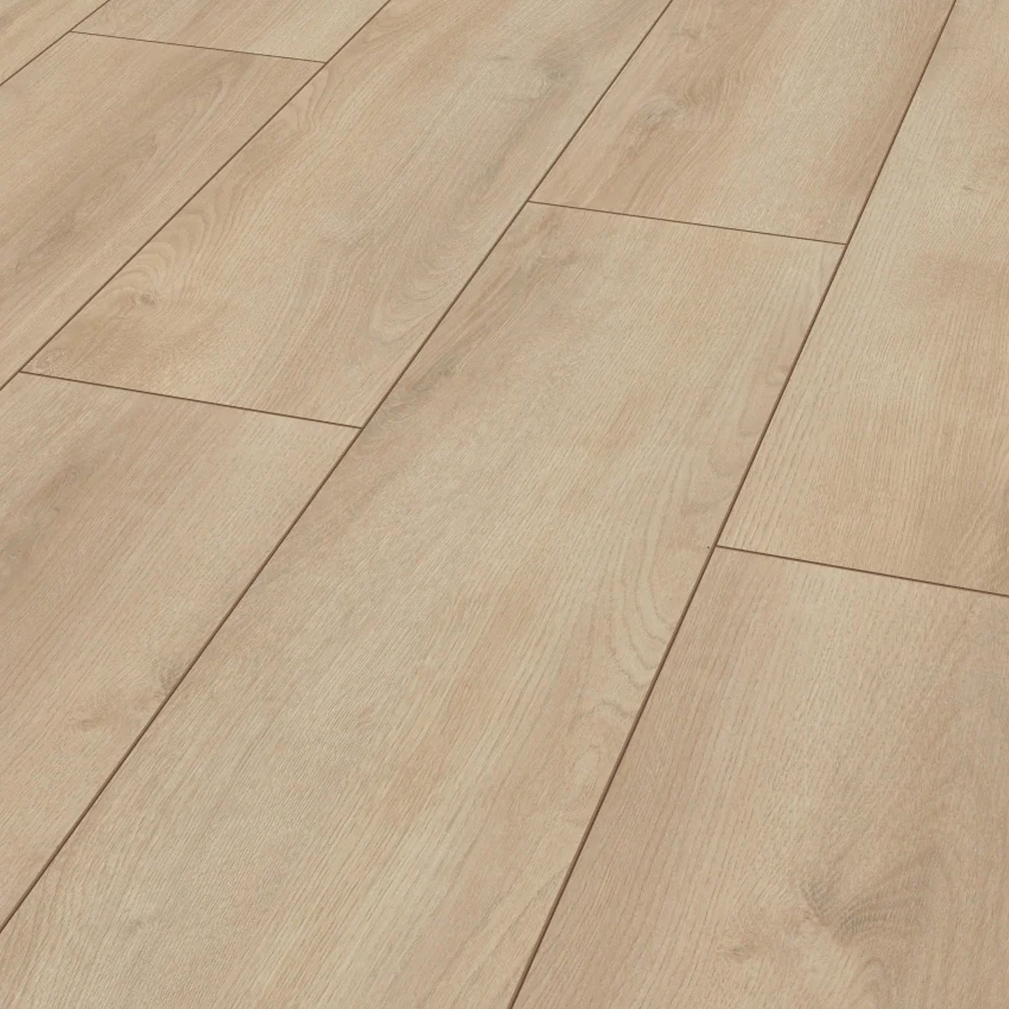 Summer Oak Beige - 8mm Water-Resistant Laminate Flooring (D3902)