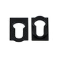 Studio Industrial Euro Lock Square Escutcheon - Matt Black