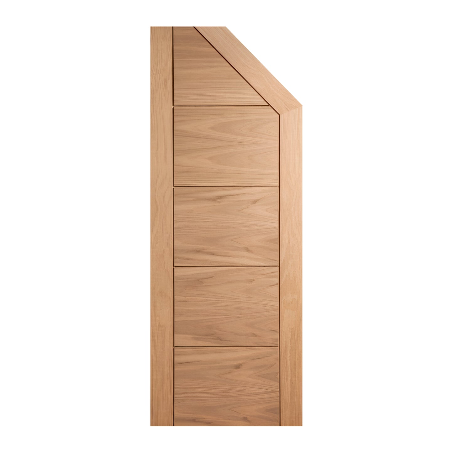Oak Internal Unfinished Parma Angled Under-Stair Made-to-Measure Cupboard FD30 Fire Door