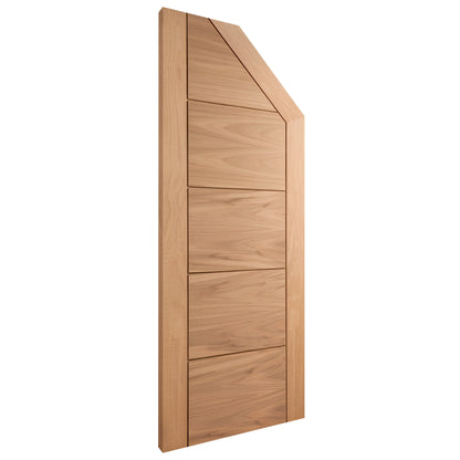 Oak Internal Unfinished Parma Angled Under-Stair Made-to-Measure Cupboard FD30 Fire Door