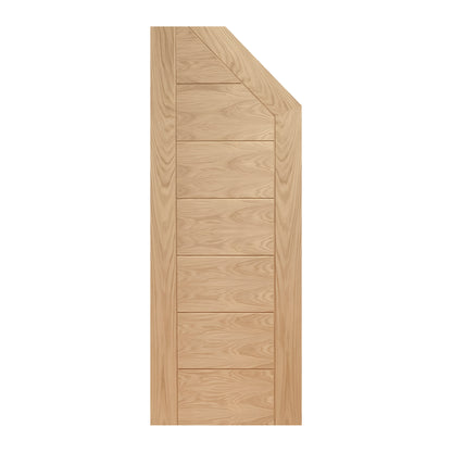 Oak Internal Fully Finished Pedrena Angled Under-Stair Made-to-Measure Cupboard FD30 Fire Door