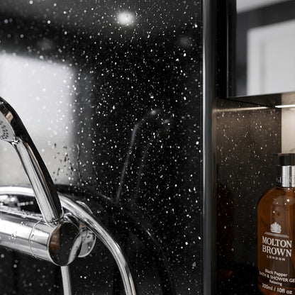 Black Sparkle - PVC Gloss Shower Wall Panel