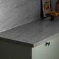 Silver Granite - Rounded Edge Laminate Worktop 3000mm x 600mm x 38mm