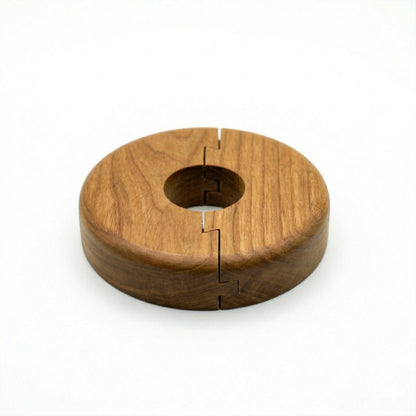 Toffee Oak Radiator Pipe Rose Cover (PIPECOVER-Toffee0