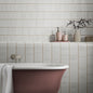 White Gloss - Linear Smooth Mosaic Porcelain Wall Tile