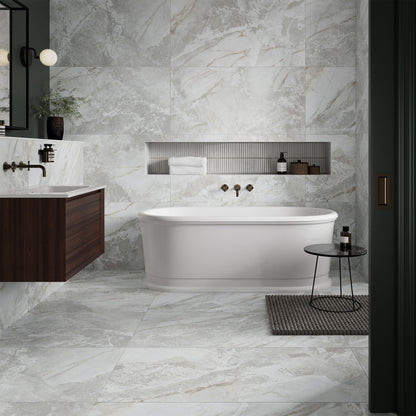 Sierra Light Semi-Polished - Smooth Porcelain Wall & Floor Tile