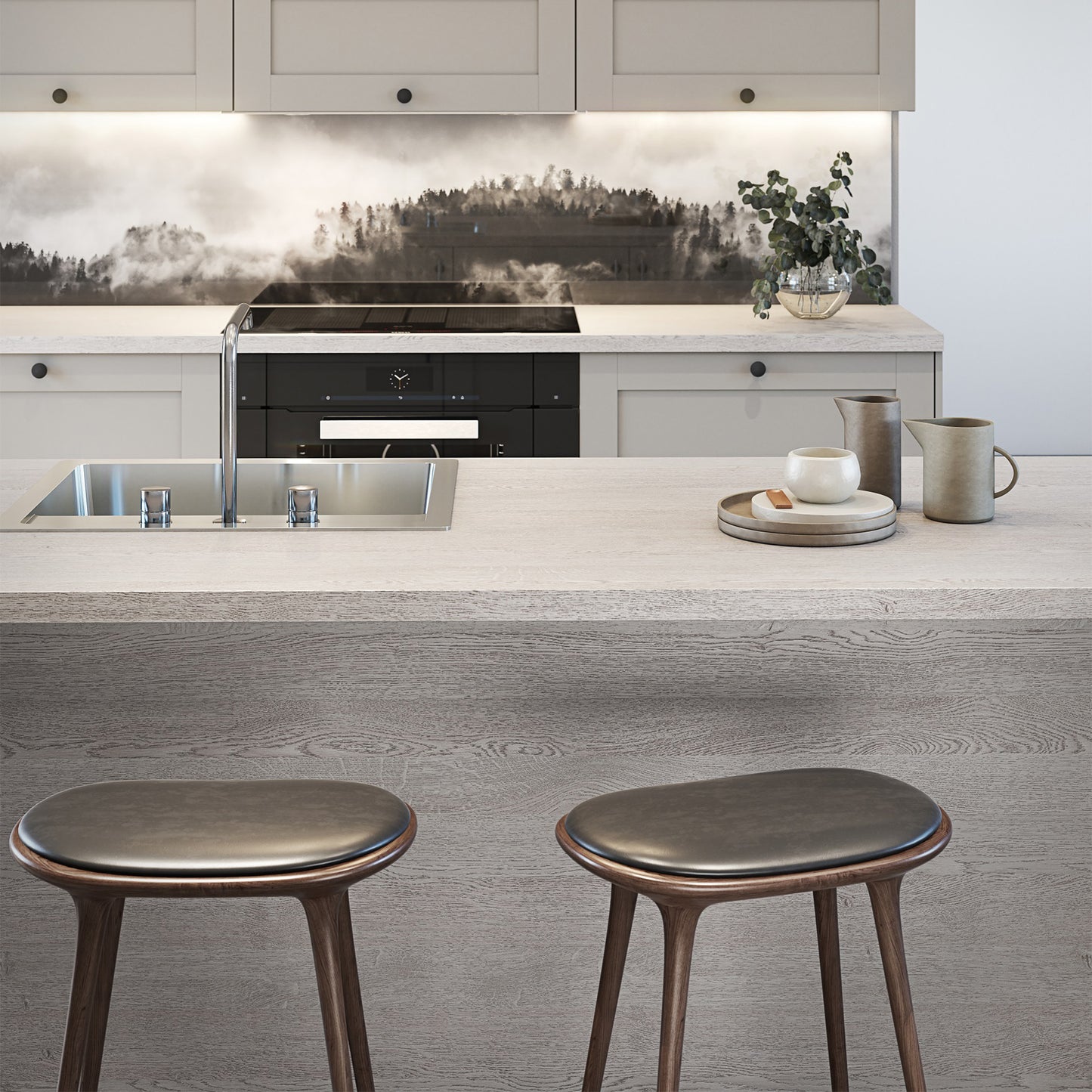 Laminate Worktop - Silver Oak 3000mm x 600mm x 38mm