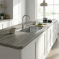 Silver Oak - Rounded Edge Laminate Worktop 3000mm x 600mm x 38mm