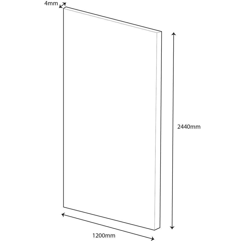Jurassic Silver - 2440mm Alloy Wetwall Waterproof Wall Panelling