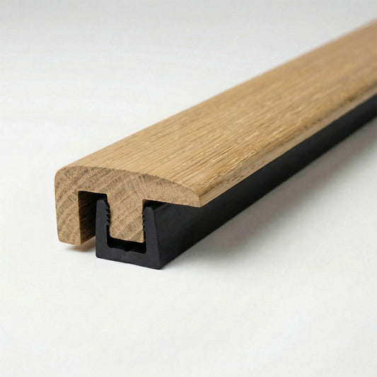 Washed Oak - End Profile Door Bar 990mm (WE18END-Washed)