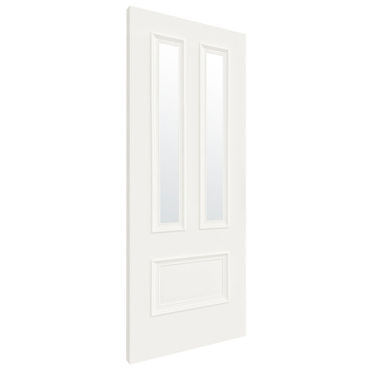 B-Grade White Internal Fully Finished Clear Glass Belgravia 3 Panel Door