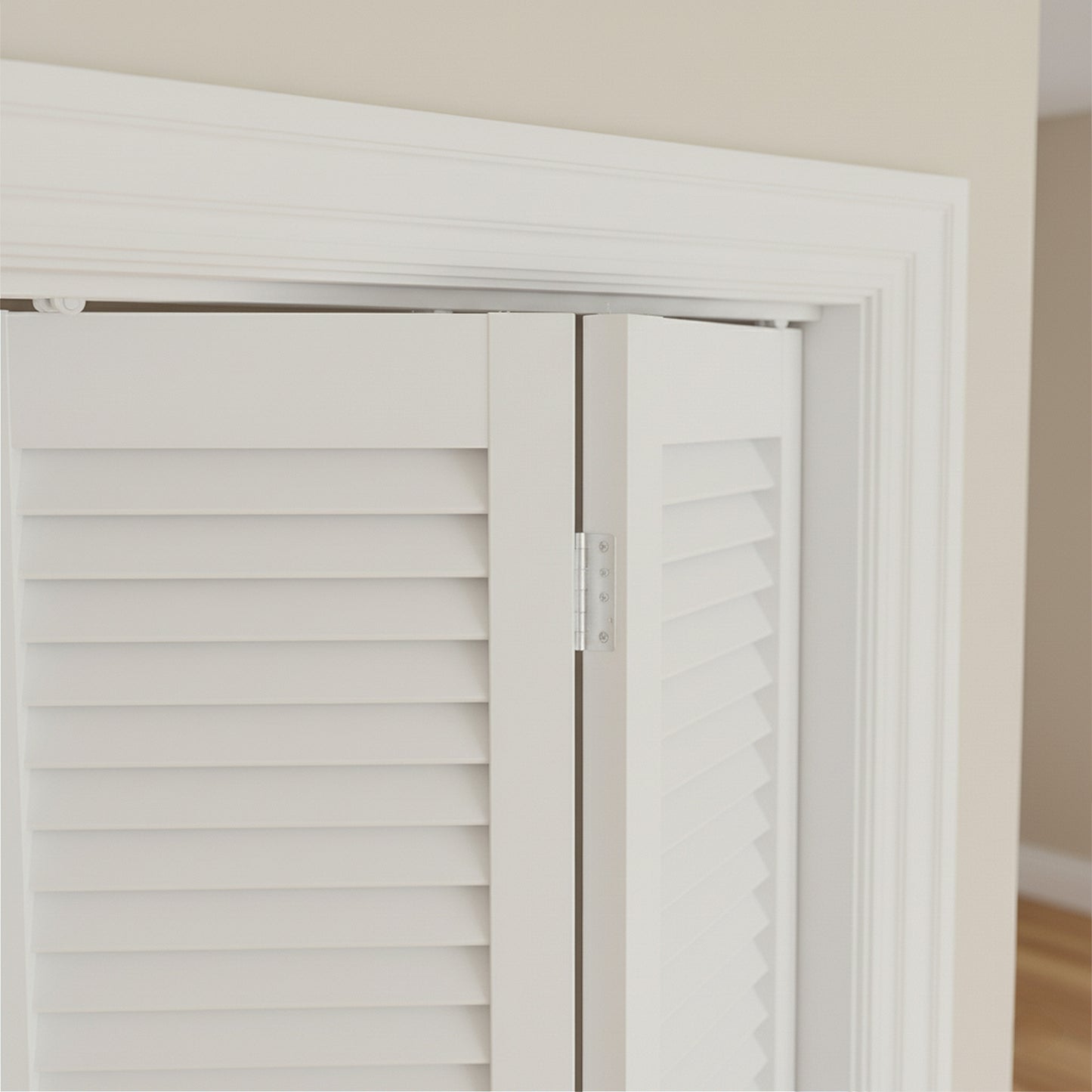 White 1067mm Top Hung Bi-fold Sliding Door Track (789132)