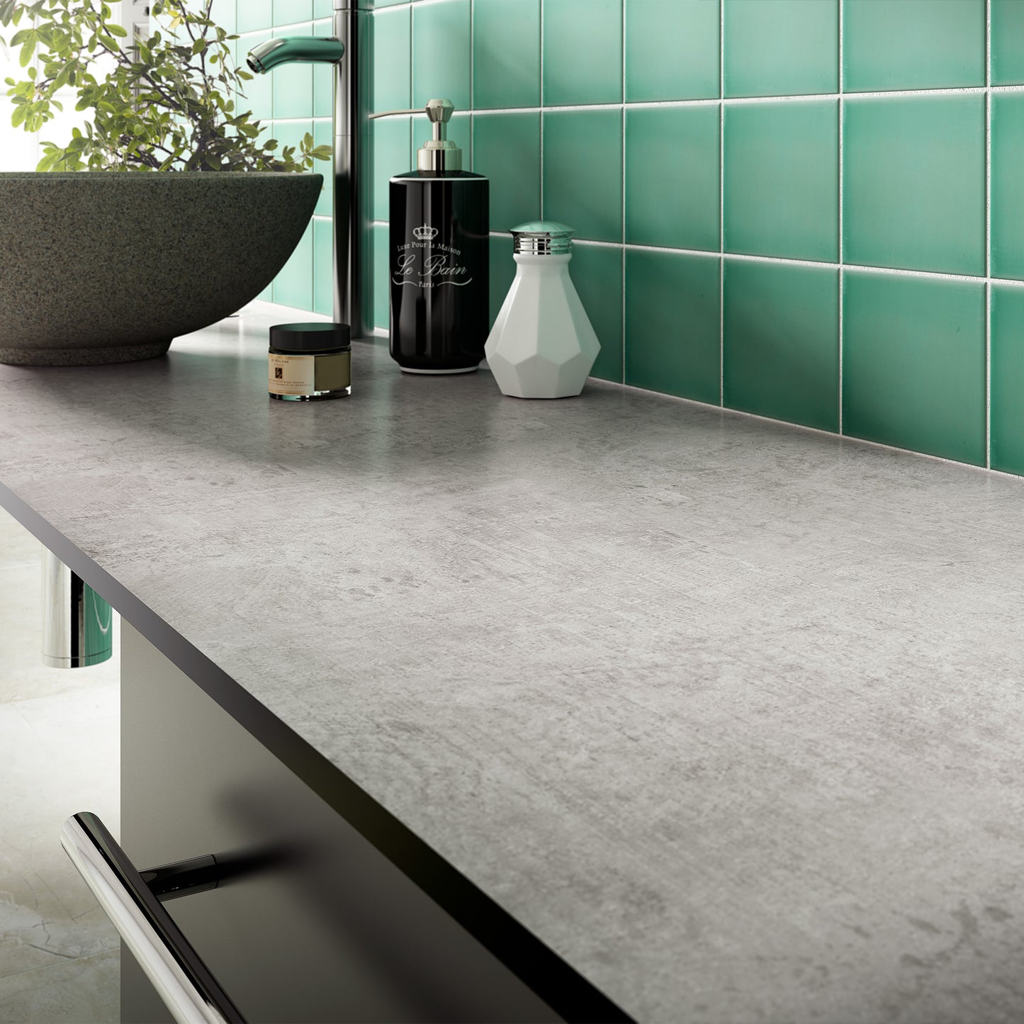 Laminate Worktop - Woodstone Gris 3000mm x 600mm x 38mm (WT38SQ-3)