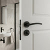Nemo Privacy Internal Lever Door Handle Set - Matt Black