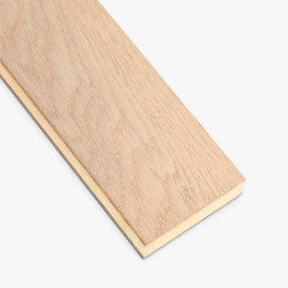 Brushed White Oak - Herringbone 14mm UV Oiled Engineered Real Wood Flooring (124564)