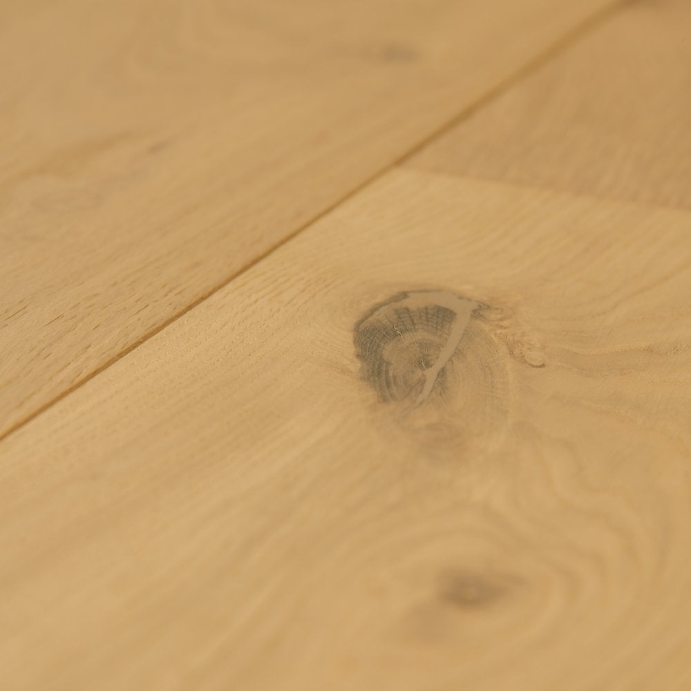 Invisible Brushed Oak - 14mm Matt Lacquered Engineered Real Wood Sample
