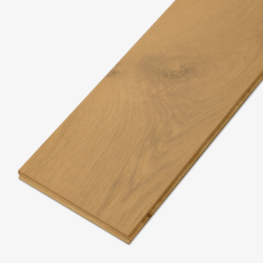 Invisible Brushed Oak - 14mm Matt Lacquered Engineered Real Wood Sample