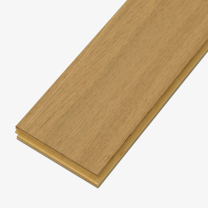Invisible Light Brushed Oak - Herringbone 14mm Matt Lacquered Engineered Real Wood Flooring (124562)