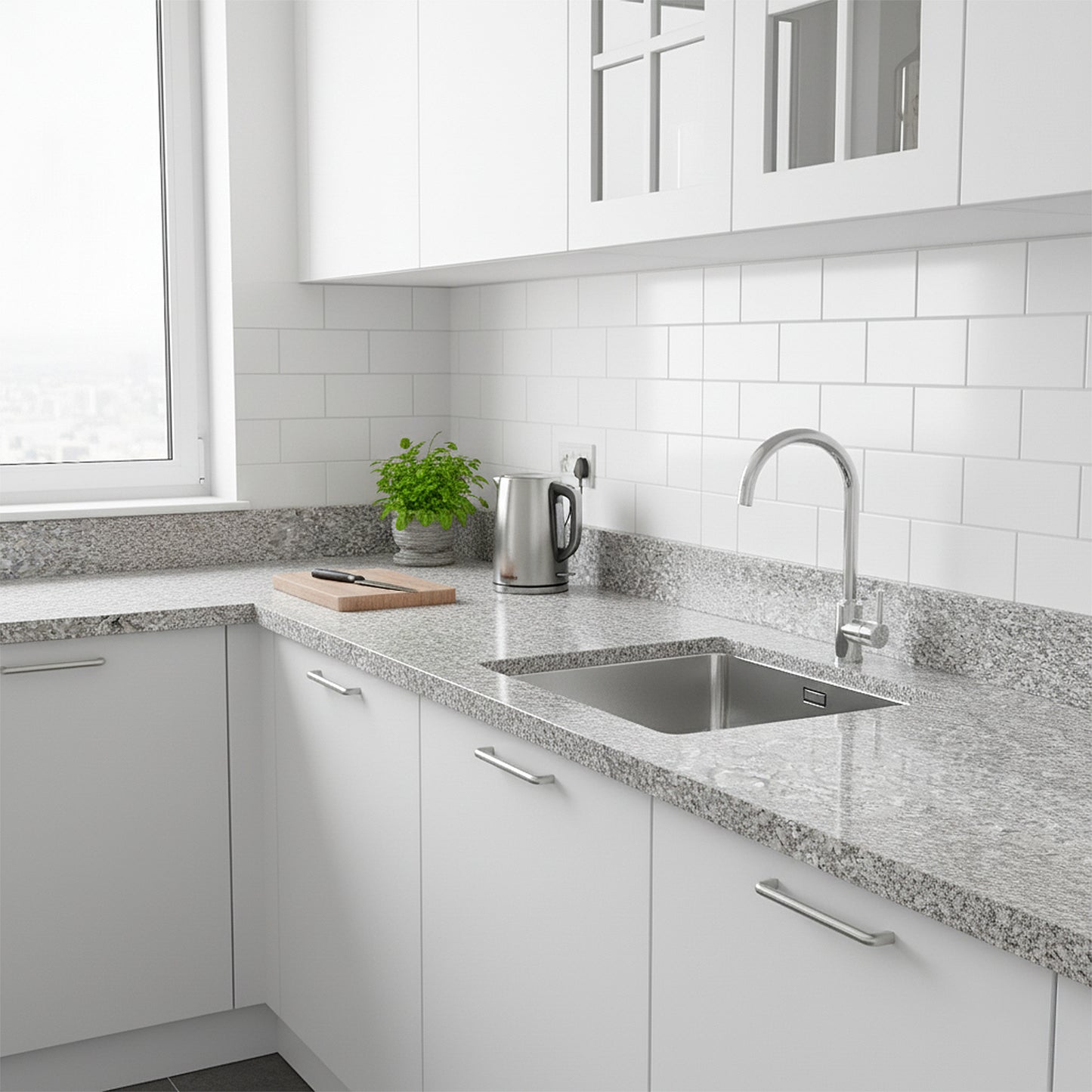 Classic Granite - Rounded Edge Laminate Worktop 3000mm x 600mm x 28mm