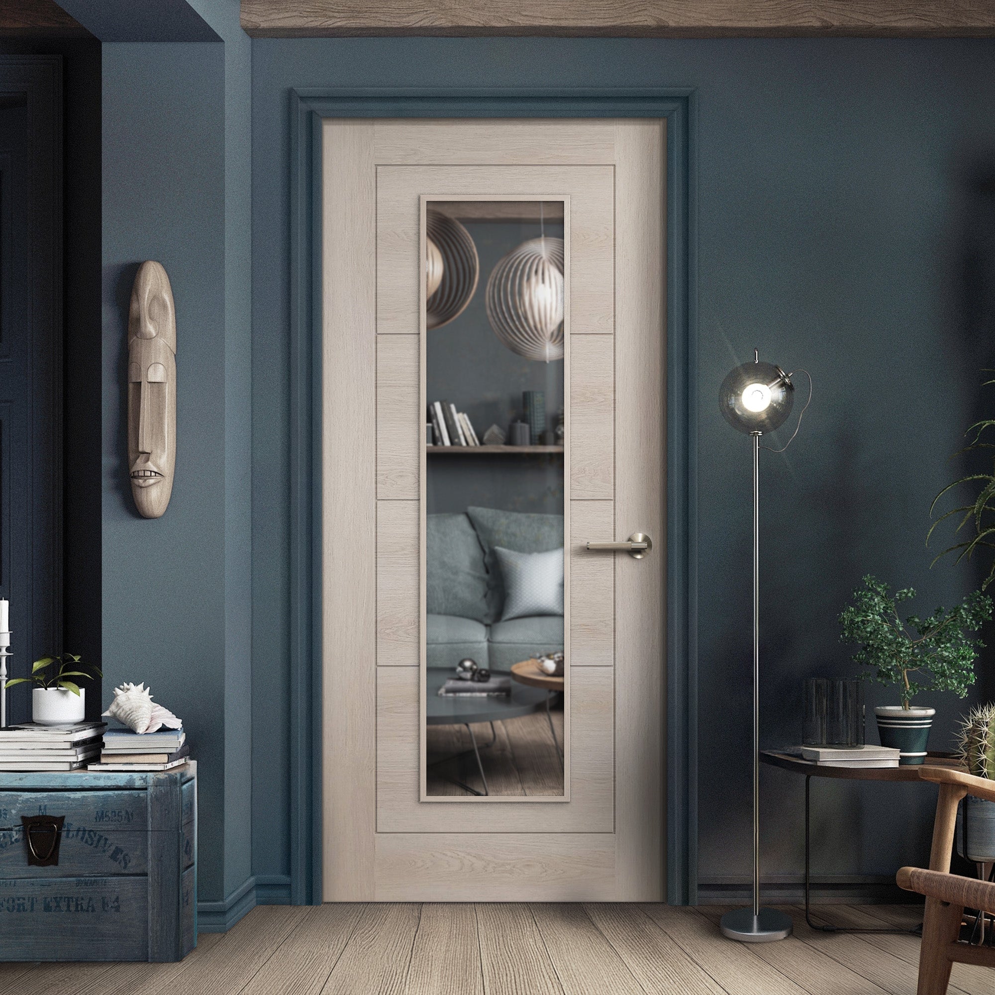 Liberty Doors Ivory Fully Finished Internal Endure Laminate Ladder