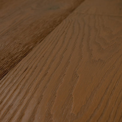Light Brown Smoked Oak - 14mm Wax Oiled Engineered Real Wood Flooring (124568)