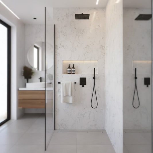 Wetwall Alloy Roman Marble 2440x1200mm Shower Panel