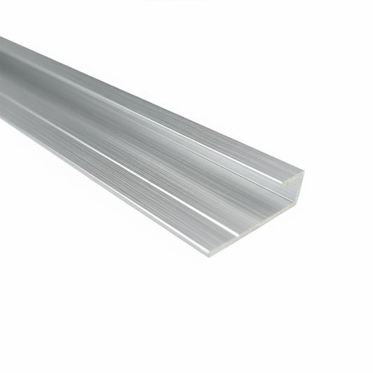 Wetwall Alloy End Cap Polished Silver 2440mm