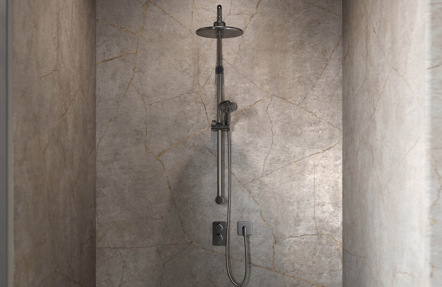 Gold Stone - 2420 x 1200mm Waterproof Wall Panelling (EL-GOLDS-1200-PF)