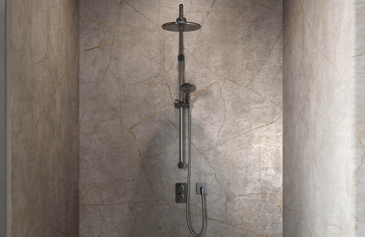Gold Stone - 2420 x 600mm Waterproof Wall Panelling (EL-GOLDS-600-TG)