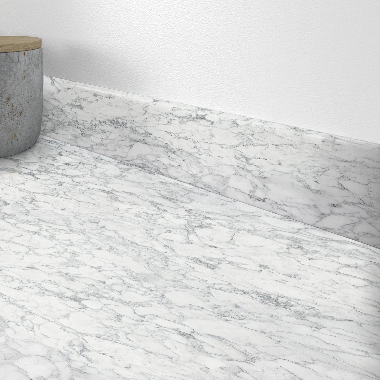 Marmo Bianco Upstand 3000mm (US38RD-7)