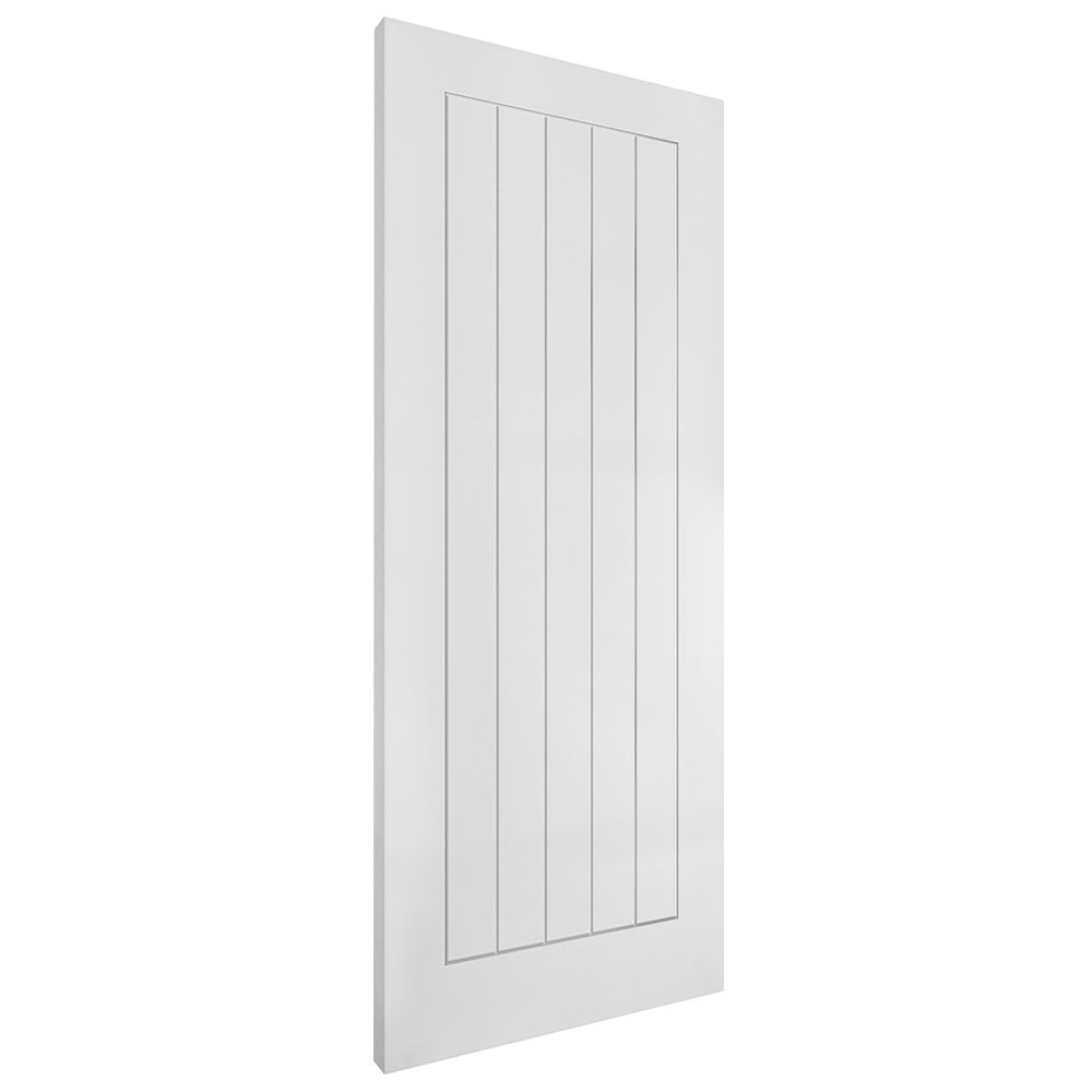 White Internal Lifestyle Moulded Smooth Cottage 5 Panel Door (124297)